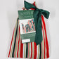 Reusable Gift Bag Set - Christmas Stripes