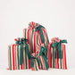 Reusable Gift Bag Set - Christmas Stripes